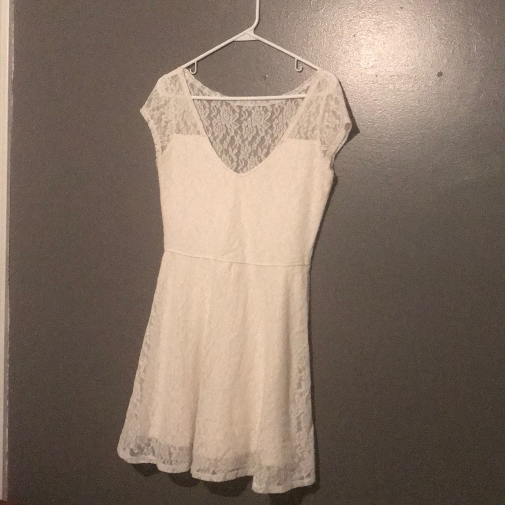 Hollister lacy White dress